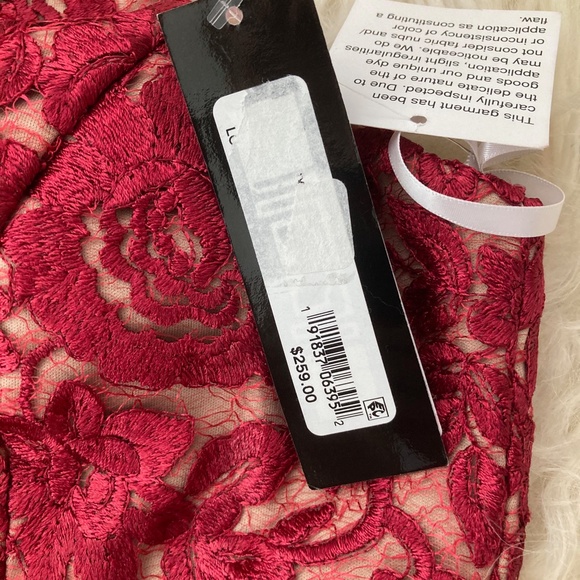 Xscape Womens Halter Dress Lace Floral Print - Picture 7 of 8